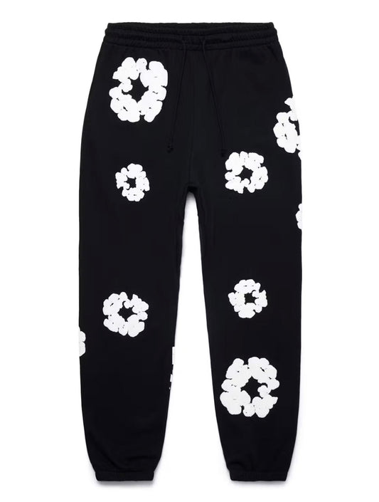 Black & White Denim Tear Pants