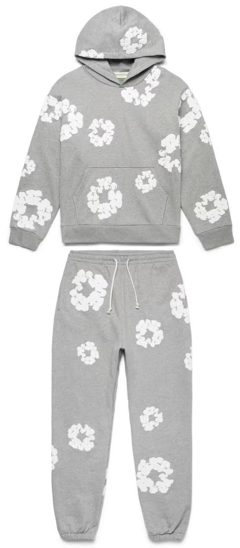 Grey Denim Tear Set